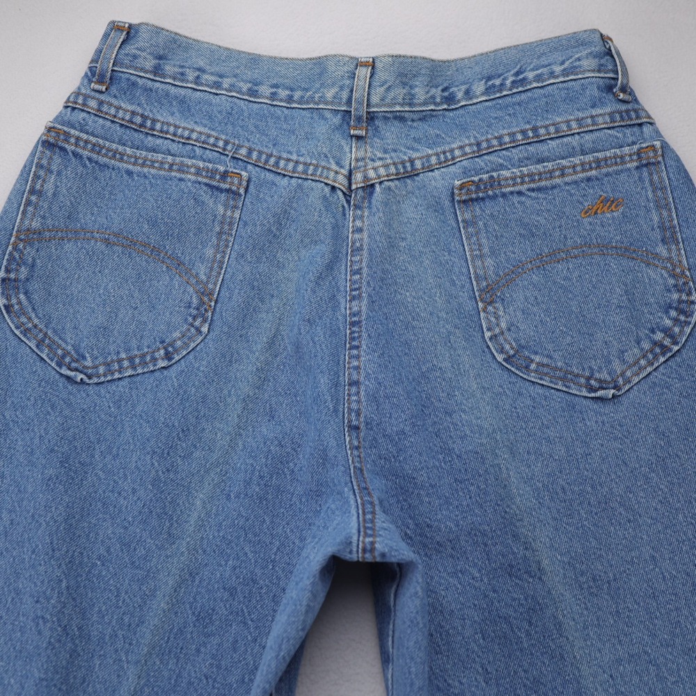 Vintage Chic High Rise Tapered Leg Mom Jeans Blue Medium Wash Womens 16 Average - Picture 2 of 9